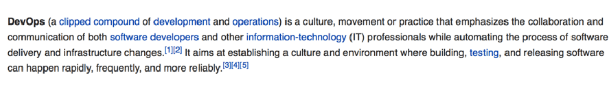 DevOps definition