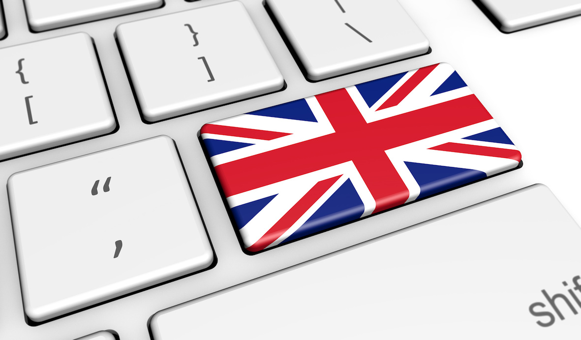 UK Flag Computer Keyboard