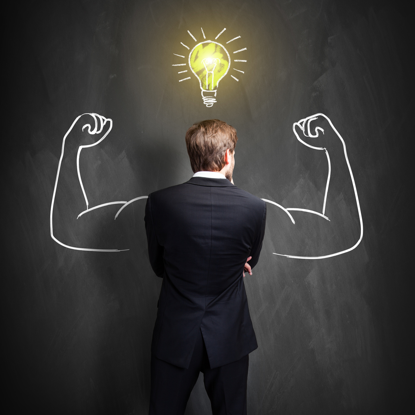 businessman with idea